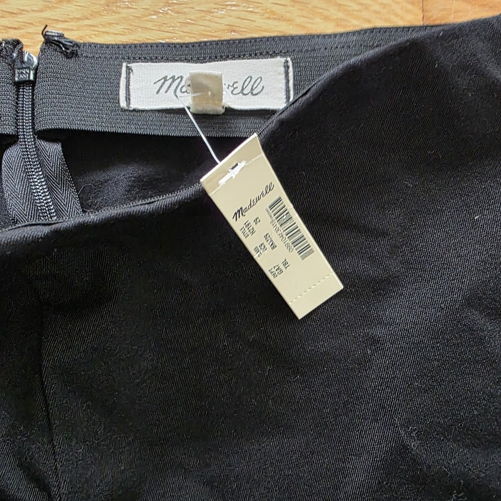 Madewell Fraser Slim Pant Womens Sz 29 Black Preppy Business Acadameia NWT - Picture 3 of 9